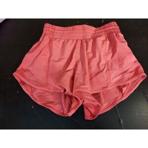 Lululemon Womens Hotty Hot HR Shorts Lined Glaze Pink SZ 0 Athletic Running C
